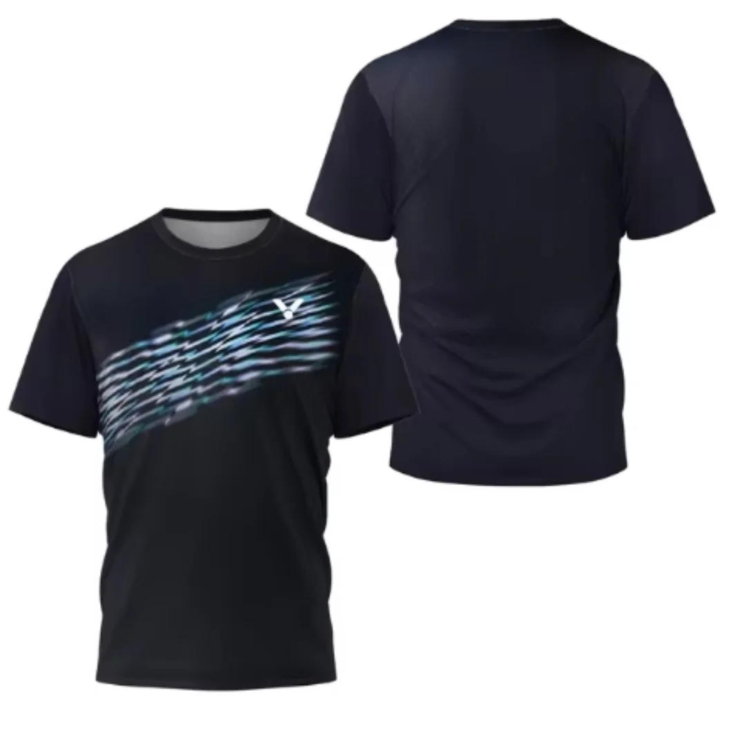 Badminton Hall - Laser Neon Print men's badminton T-shirt