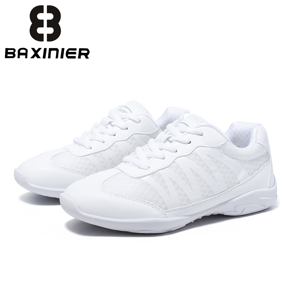 Badminton Grip - BAXINIER Girls White Cheer Athletic Shoes