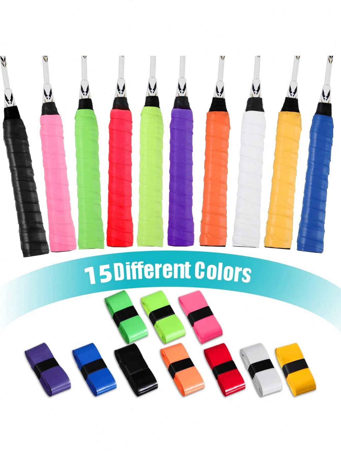 Badminton Grip - PU Tennis Badminton Overgrip Dry sweat-absorbent