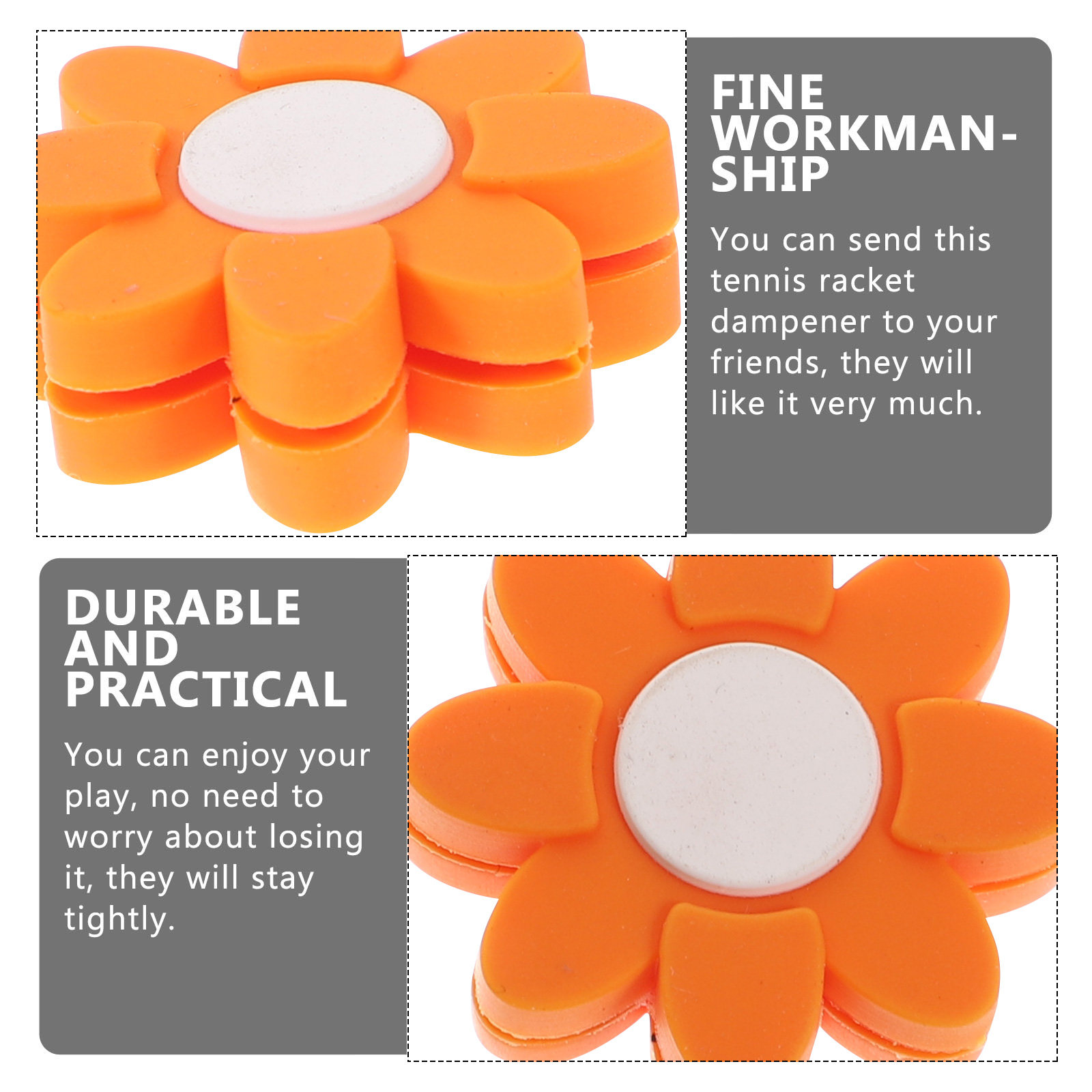 5Pcs Colorful Petal-Shaped Rac - Racket Vibration Dampener ulasan dan harga