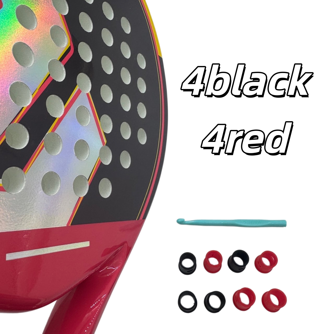 8PCS Black Red Tennis Racket V - Racket Vibration Dampener ulasan dan harga