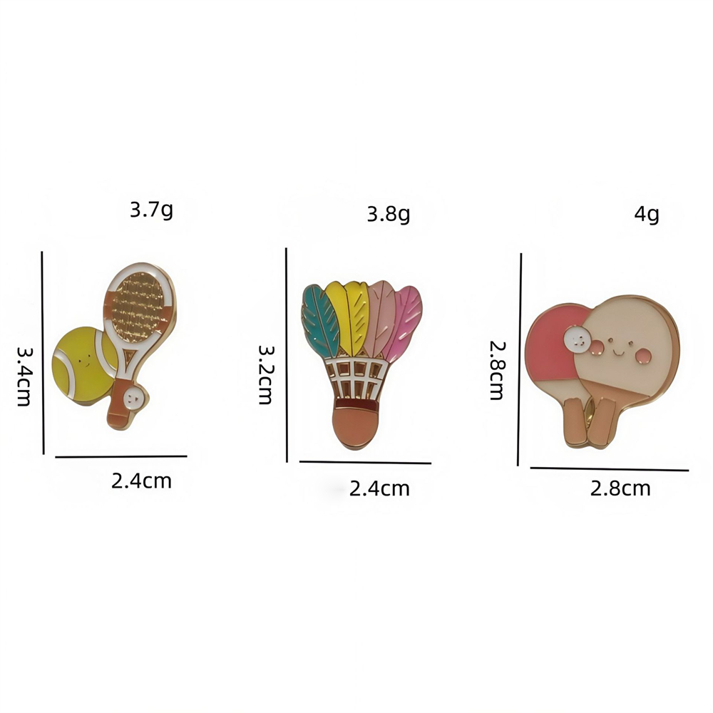 Zinc Alloy Brooches Stylish Ba - Badminton Hall ulasan dan harga
