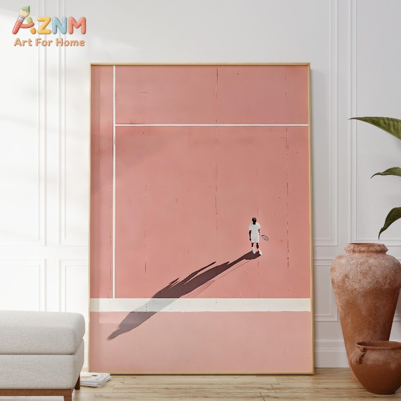 AZNM Minimalist Tennis Player  - Badminton Quotes ulasan dan harga