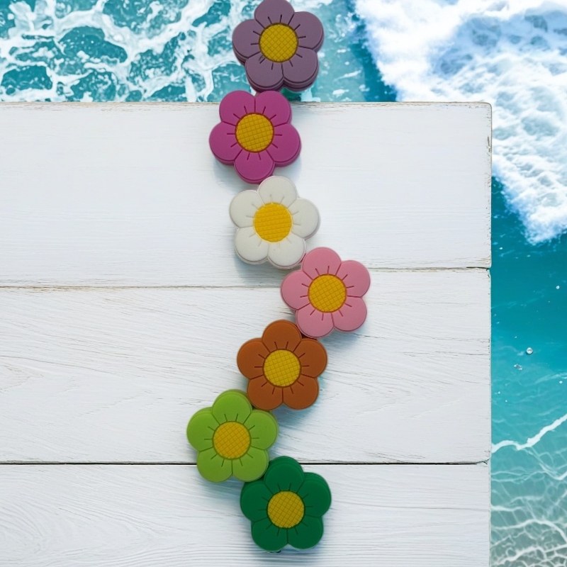 7pcs Soft Silicone Flower Tenn - Racket Vibration Dampener ulasan dan harga