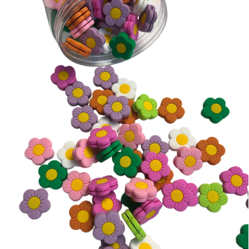 7pcs Soft Silicone Flower Tenn - Racket Vibration Dampener ulasan dan harga