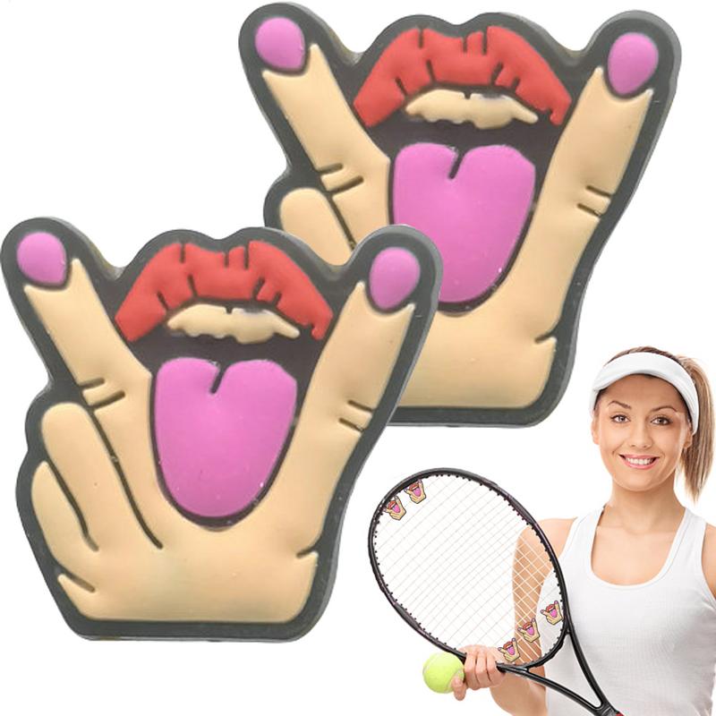 2Pcs Cartoon Tennis Racket Sho - Racket Vibration Dampener ulasan dan harga
