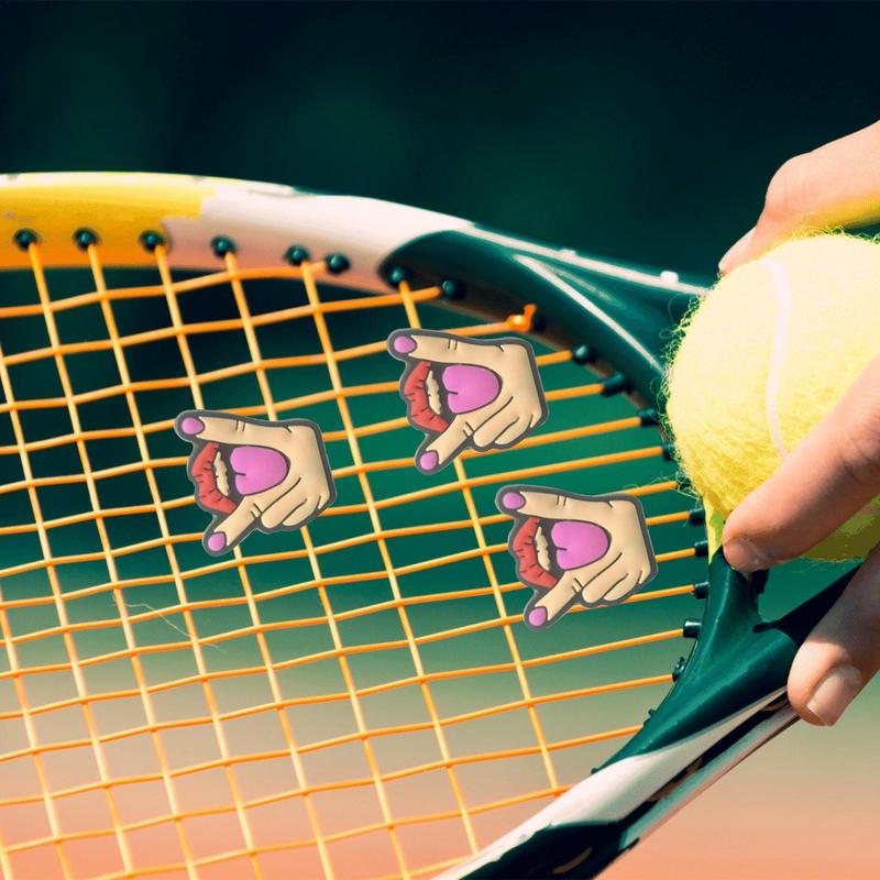 2Pcs Cartoon Tennis Racket Sho - Racket Vibration Dampener ulasan dan harga