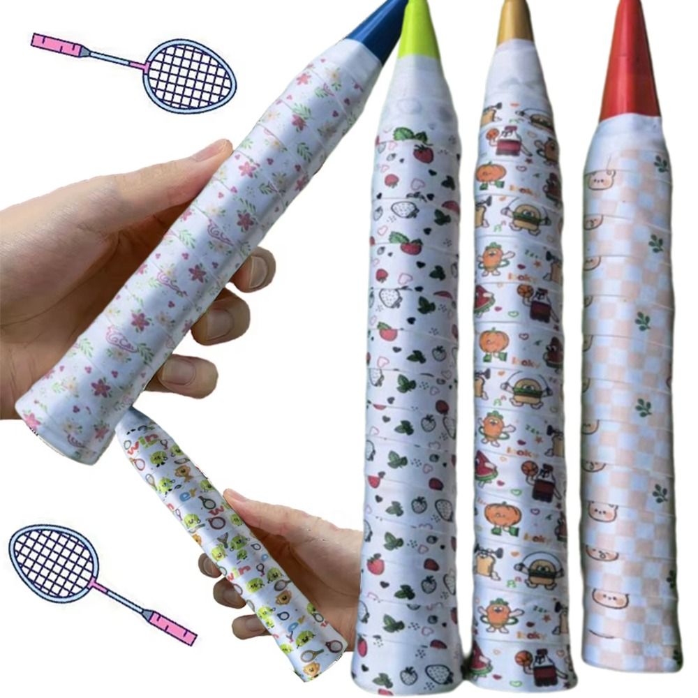 New Cartoon Printed Badminton  - Badminton Grip ulasan dan harga