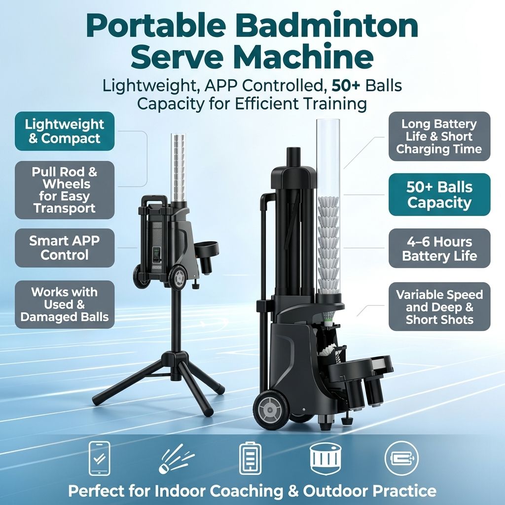 JMZ Badminton Ball Feeder Auto - Feeder Machine Badminton ulasan dan harga