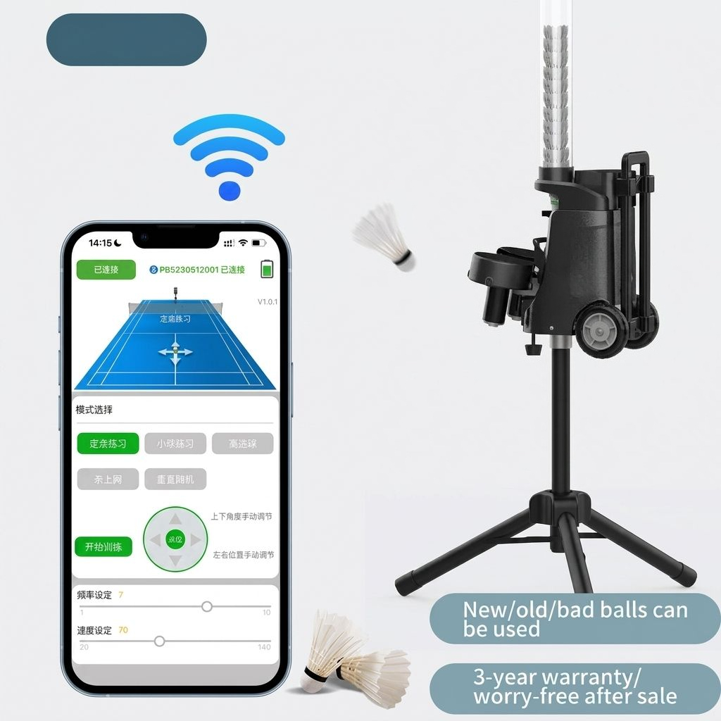 JMZ Badminton Ball Feeder Auto - Feeder Machine Badminton ulasan dan harga