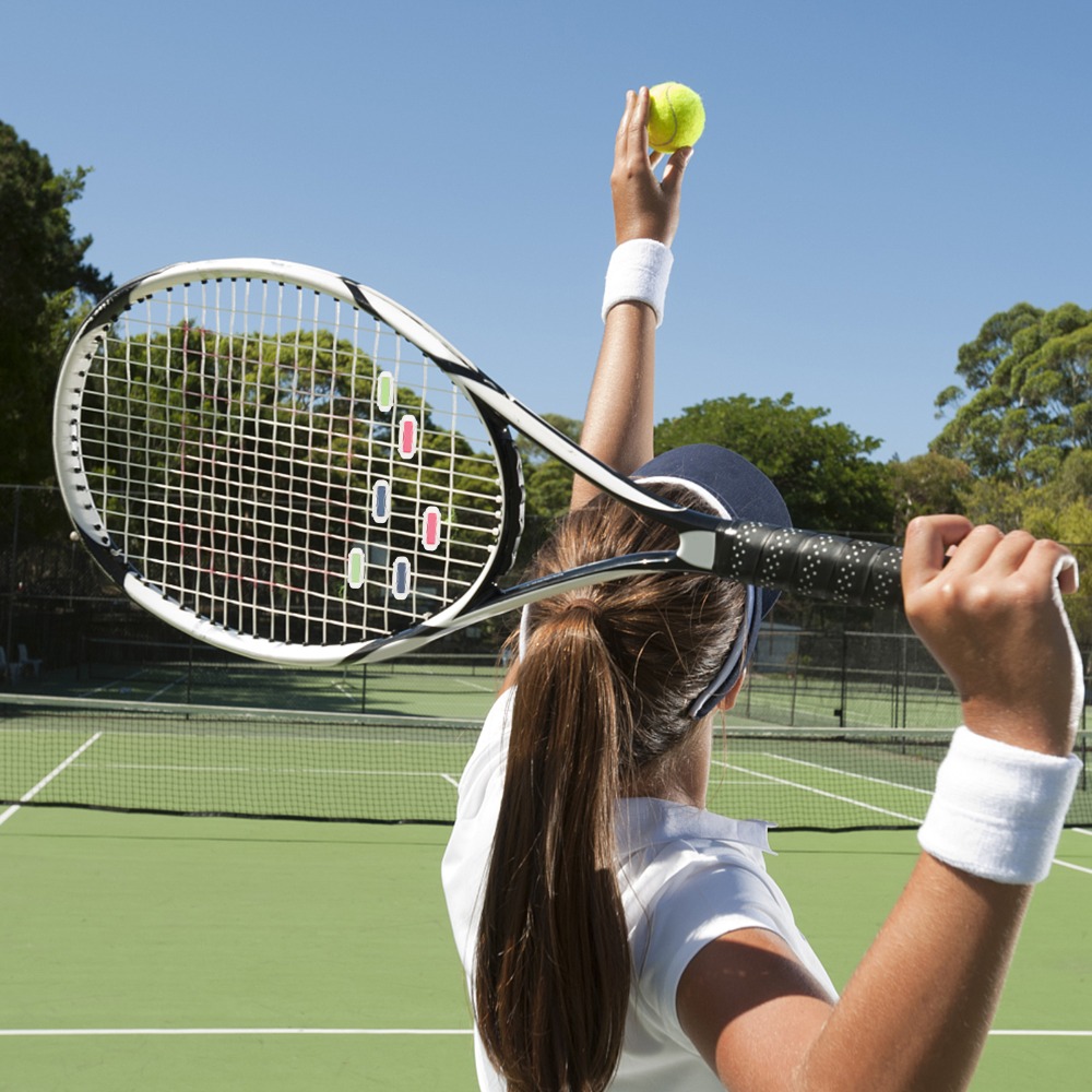 7pcs Soft Silicone Tennis Vibr - Racket Vibration Dampener ulasan dan harga