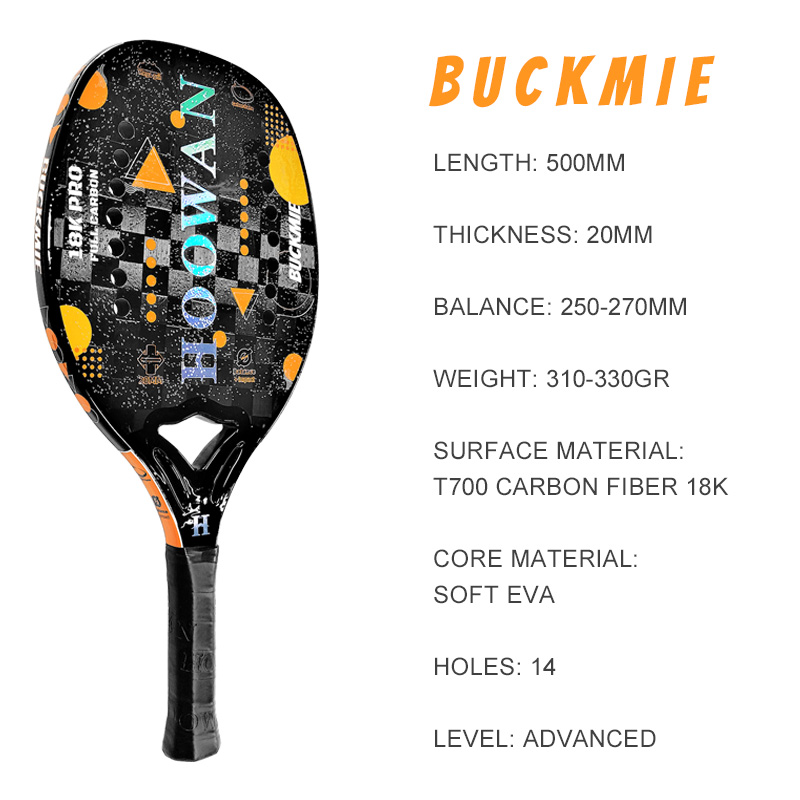 HOOWAN BUCKMIE Beach Tennis Ra - Li Ning Racket ulasan dan harga