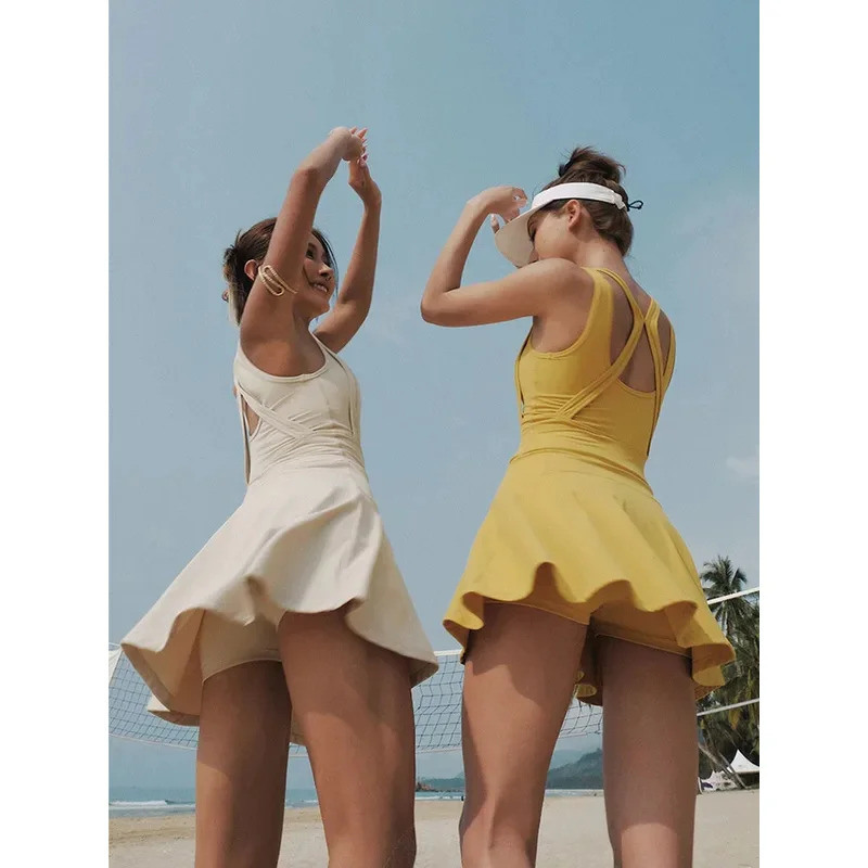 Tennis Dress Female Sleeveless - Badminton Youtube ulasan dan harga